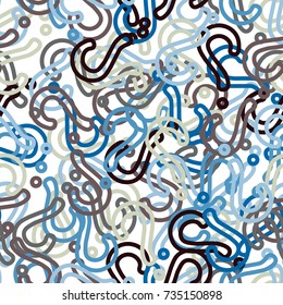 Quiz seamless pattern. Question marks background. Online quiz endless repeating pattern. Vector illustration.