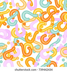 Quiz seamless pattern. Question marks background. Online quiz endless repeating pattern. Vector illustration.