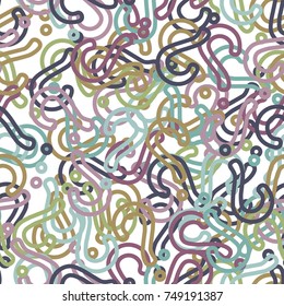 Quiz seamless pattern. Question marks background. Online quiz endless repeating pattern. Vector illustration.