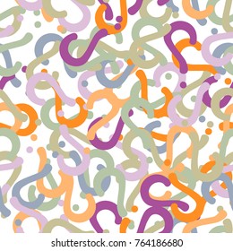 Quiz seamless pattern. Question marks, doubt, faq background. Simple endless repeating motif. Vector illustration.