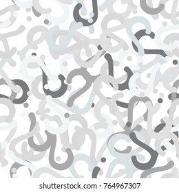 Quiz seamless pattern. Question marks, doubt, faq background. Simple endless repeating motif. Vector illustration.