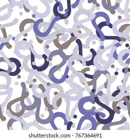 Quiz seamless pattern. Question marks, doubt, faq background. Simple endless repeating motif. Vector illustration.
