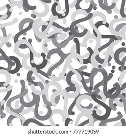 Quiz seamless pattern. Question marks, doubt, faq background. Simple endless repeating motif. Vector illustration.