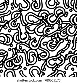 Quiz seamless pattern. Question marks background. Online quiz endless repeating pattern. Vector illustration.