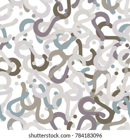 Quiz seamless pattern. Question marks, doubt, faq background. Simple endless repeating motif. Vector illustration.