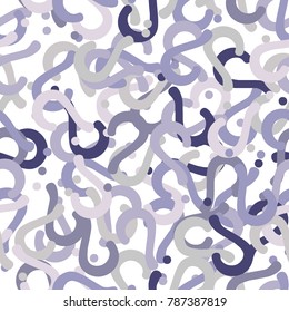 Quiz seamless pattern. Question marks, doubt, faq background. Simple endless repeating motif. Vector illustration.