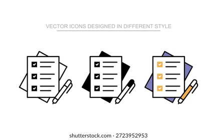 Diseño de Vector de la hoja del concurso en icono de estilo moderno y de moda