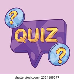 Quiz-Zeichen mit Fragezeichen-Vektorgrafik