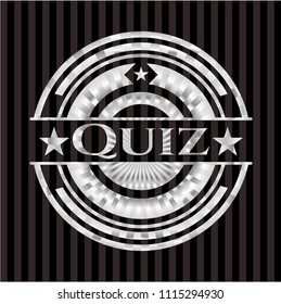 Quiz silvery shiny badge