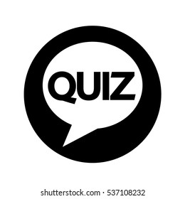 Quiz speech bubble icon