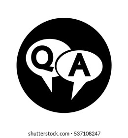 Quiz speech bubble icon