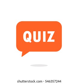 Quiz speech bubble icon