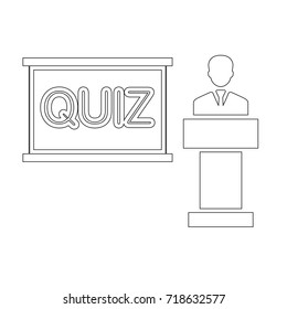 quiz teacher icon