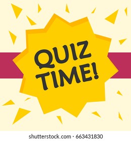 Quiz time concept. Vector illustration