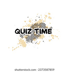 Quiz time with creatif font design.
