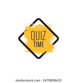 Quiz time with creatif font design.