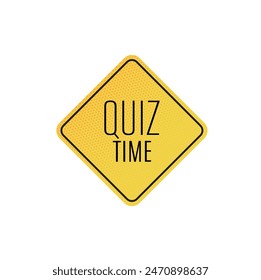 Quiz time with creatif font design.