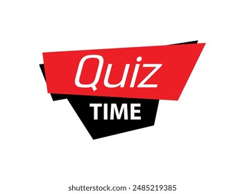 advertencia de texto e información de la hora del quiz