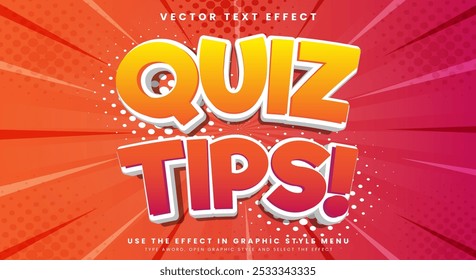 Dicas de teste 3d Cartoon Estilo modelo vetor premium