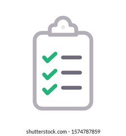 quiz vector color line icon 