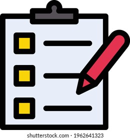 icono de línea de color del vector de prueba