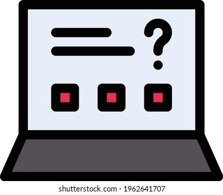 Quizvektorfarbsymbol