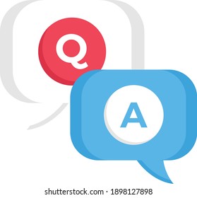 quiz vector colour flat icon