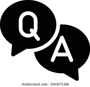 Icono plano de glifo de Vector de prueba