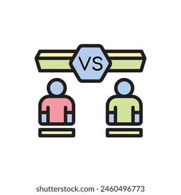Quiz Versus Icon Vector Illustration
