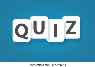 quiz word concept- vector illustration