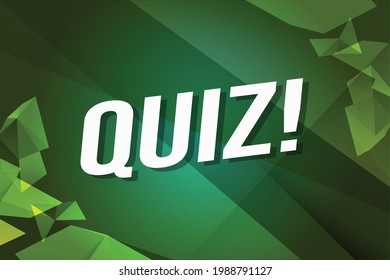quiz word concept vector illustration with modern futuristic  3d style for landing page template ui web mobile app poster banner flyer background gift card coupon label wallpaper