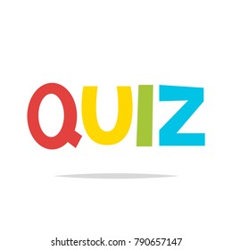 Quiz Word Vector Stock Vector (Royalty Free) 790657147 | Shutterstock