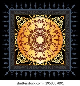 Qul Hu Allah Ahad" (surah Al-Ikhlas 112:1-4). means: Say, "He is Allah ,(who is) One, Allah , the Eternal Refuge. He neither begets nor is born, Nor is there to Him any equivalent."
