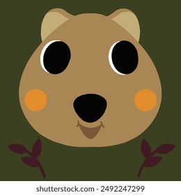 quokka cute animal cartoon for kids