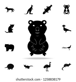 Quokka Icon. Detailed Set Of Australian Animal Silhouette Icons. Premium Graphic Design. One Of The Collection Icons For Websites, Web Design, Mobile App