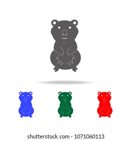 Quokka icon. Elements of Australian animals multi colored icons. Premium quality graphic design icon. Simple icon for websites web design mobile app, info graphics on white background