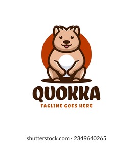 quokka illustration mascot logo design