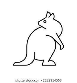 Quokka Logo. Icon design. Template elements