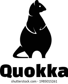 quokka vector logo design branding