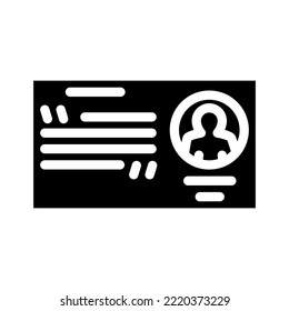 citar el vector de icono de glifo testimonial del cliente. cita el signo testimonial del cliente. ilustración de símbolo aislado