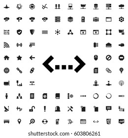 Quotation icon illustration isolated vector sign symbol. network icons vector set.