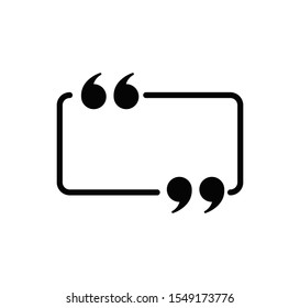 Quotation icon sign vector eps 10