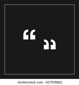 quotation icon. quotation vector illustration