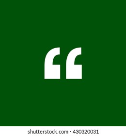 quotation icon. quotation vector illustration