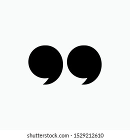 Quotation Icon - Vector, Sign and Symbol for Design, Presentation, Website or Apps Elements.