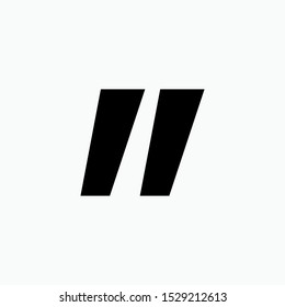 Quotation Icon - Vector, Sign and Symbol for Design, Presentation, Website or Apps Elements.