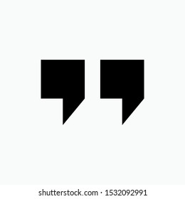 Quotation Icon - Vector, Sign and Symbol for Design, Presentation, Website or Apps Elements.