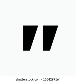 Quotation Icon - Vector, Sign and Symbol for Design, Presentation, Website or Apps Elements.