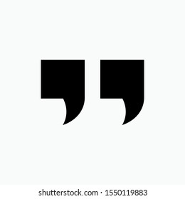 Quotation Icon - Vector, Sign and Symbol for Design, Presentation, Website or Apps Elements.