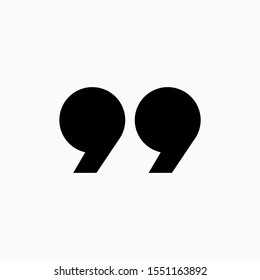 Quotation Icon - Vector, Sign and Symbol for Design, Presentation, Website or Apps Elements.